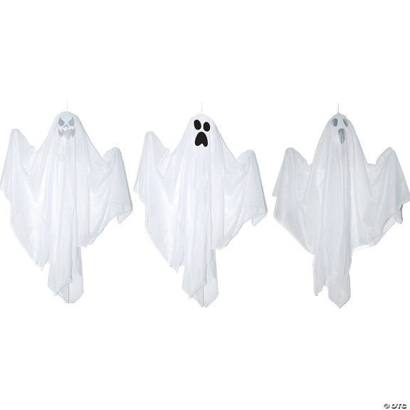 Hanging Ghost Halloween Decoration, Pack of 2, 20 Inches