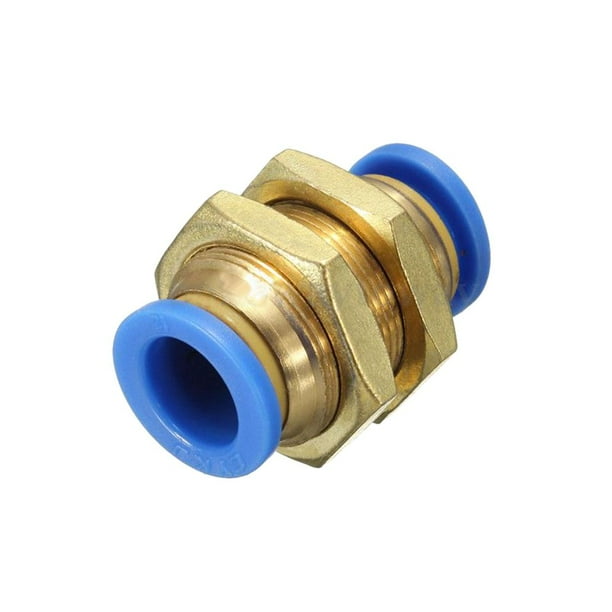 5pcs 12mm Pneumatic Bulkhead Connector Push In Fittings Water Vacuum