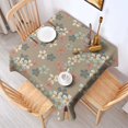 thumbnail image 6 of 60x60 Inch Waterproof Square Tablecloth, Thickened Polyester Table Cover for Dining & Parties, Floral Print, 6 of 6
