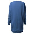 thumbnail image 4 of Made by Olivia Women's Casual Oversized Loose Fit Crew Neck Long Sleeves Fleece Pullover Sweatshirts Tunic S~3X, 4 of 5