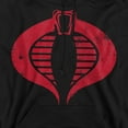 thumbnail image 2 of G.I. Joe Cobra Logo Unisex Adult Pull-Over Hoodie, Black, 4X-Large, 2 of 5