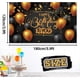 thumbnail image 2 of Happy Birthday Backdrop Banner Black and Gold Birthday Party Background Decorations Happy Birthday Party Decorations for Men and Women, 2 of 4