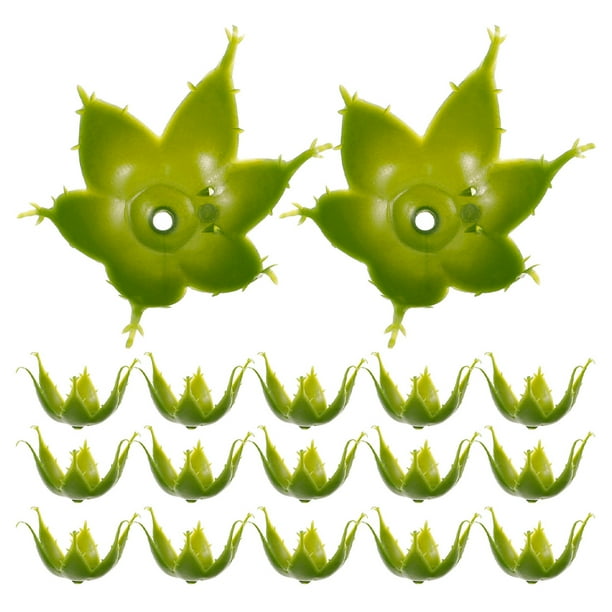 GOOHOCHY 60 bases de plástico para ramos, arreglos florales, sépalos de rosas artificiales, ramos florales y decoraciones para el hogar.