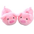 thumbnail image 3 of Funny Slippers piggy slippers for women Warm Animal Slippers Furry Pink Pig Slippers(5-8, Pink Pig with Heel), 3 of 4