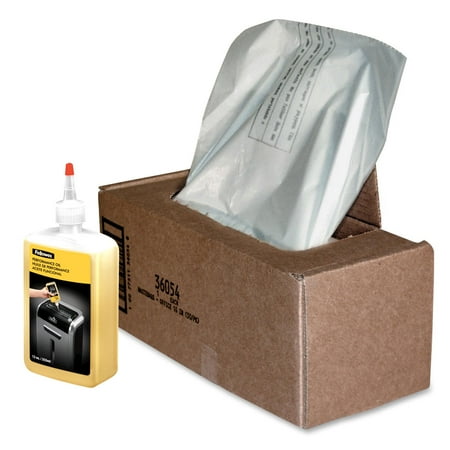 Fellowes 125/225/2250 Shredder Series Waste Bags and Oil