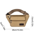 thumbnail image 3 of Sac Banane de Sport Extérieur Multifonction, Nylon Imperméable, Sangle Ajustable, Léger, Ajusté, 26 x 13 cm, pour Course Randonnée Vélo Camping Voyage, 3 of 6
