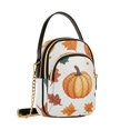 thumbnail image 7 of FORMRS Crossbody Bag for Women Quilted Travel Shoulder Cell Phone Purse with Chain Strap Handbag, Pumpkins Pattern, 7 of 7