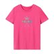 thumbnail image 1 of Camiseta de verano para mujer, disfraz femenino, Tops de verano para viajes de trabajo, deportes, Camping Rosa Rosa, 1 of 7