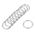 thumbnail image 1 of Uxcell Anillo O de Metal, Anillos No Soldados, para Bricolaje de Hardware en Cuero Tono Plateado 38x4.8mm, 1 of 4