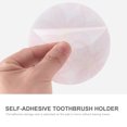 thumbnail image 2 of Mistaha Disc Toothbrush Holder Self-adhesive Wall Mount Toothpaste Storage Rack Multi-slot Toothbrush Holder Rack Bathroom Toothpaste Organiser, 2 of 8