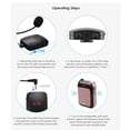 thumbnail image 3 of MYG Wireless Headset Microphone Lavalier Mic Transmitter For FM Radio Amplifier, 3 of 9