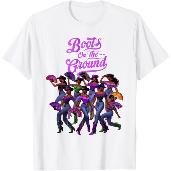 Boots On Ground Western Line Dance T-Shirt