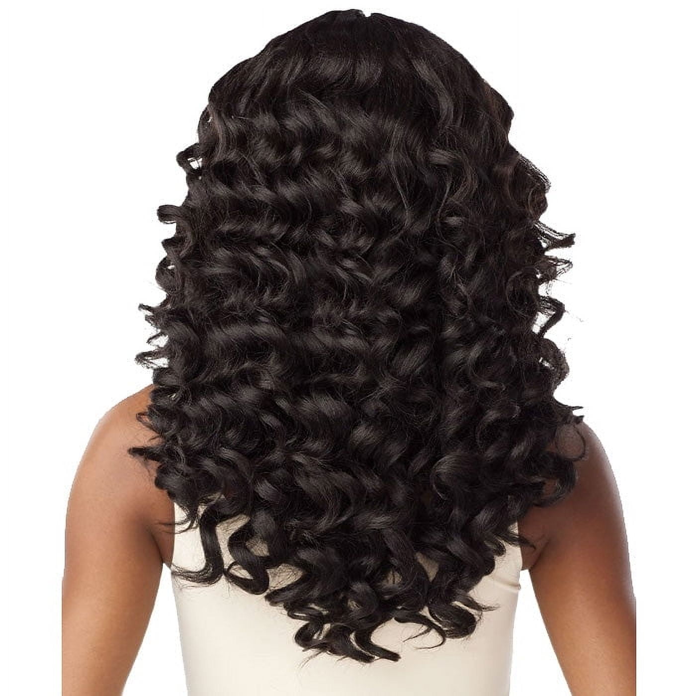 Sensationnel Glueless Lace Wig Y-Part Kinky Wand Curl 20” Lace Wigs / Color: F1B/30