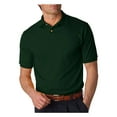 thumbnail image 1 of Jerzees Men's SpotShield Button Down Polo Sport Shirt, Forest M, 1 of 2
