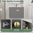 thumbnail image 4 of SUPERFLO One Piece Upflush Toilet For Basement - Macerating Toilet System With 600w Macerator Pump, With 3 Water Inltes For Upflow Toilet & Bathroom & Laundry, 4 of 7