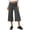 Dark Gray, variant on Flare Pants for Women Fold Over Flowy Capri Pants Wide Leg Low Rise Yoga Capris Foldover Cropped Leggings