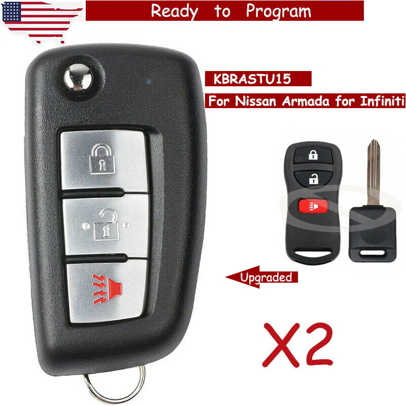Replacement For 2004 2005 2006 2007 2008 2009 Nissan Titan Flip Key Fob 