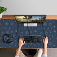 thumbnail image 4 of Long Mouse Pads for Desk,Dark Blue Star Moon Sun Pattern Desk Mats on Top Of Desks, Desk Mouse Pad Extra Large with 3mm Non-Slip Base and Stitched Edge for Gaming,Office,Work,Home 47.3"x23.6", 4 of 6