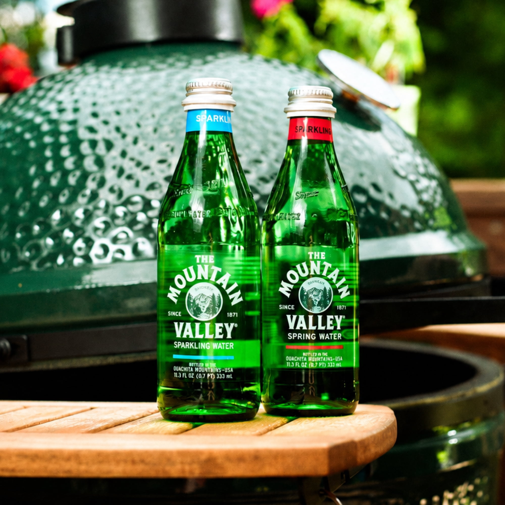 The Mountain Valley Sparkling Spring Water, 333 ml, Single Glass Bottle