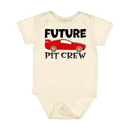 

Inktastic Future Pit Crew Red Race Car Gift Baby Boy or Baby Girl Bodysuit