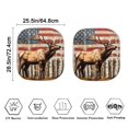 thumbnail image 2 of Kuiaobaty 2 Pcs Auto Windshield Sun Shade for Trucks Cars SUVs Sedans Car Window Sun Shield Blocks UV Rays 28.5 x 25.5 Inches Vintage Deer Elk American Flag Exterior Accessories, 2 of 6