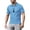 Sky Blue, variant on Men's Shirt Short Sleeve Turn Down Collar Pocket Casual Sports Top Summer Spring Lightweight Breathable Golf Tennis Workout Wear Shirt Sky Blue 2XL