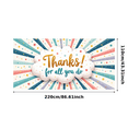 thumbnail image 5 of Appreciation Design Banner Thank You Glitter Typography Gratitude Cloud Shape for Office Party Classroom Decoration Teacher Gift, 5 of 8