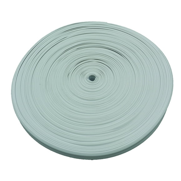 Insert de Moulage de Bordure AP 011-306 Utilisé pour le Moulage de Bordure; 1 Pouce Largeur x 100 Pieds Longueur; Vinyle; Blanc
