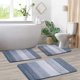 thumbnail image 1 of Juego de alfombras de baño Komson Ombre, 3 unidades, con contorno en forma de U, 1 of 7