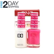 DND Gel Nail Polish & Nail Lacquer Set Soak Off Duo Set - #640 Barbie Pink, 0.5 oz