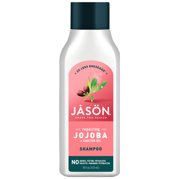 historisk afbrudt menneskemængde Jason Strong & Healthy Jojoba + Castor Oil Shampoo 16 fl oz Liq -  Walmart.com