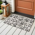 thumbnail image 5 of Farmhouse Black Large Area Rugs for Bedroom Living Room, Soft Non Slip Carpet Bedside Rug, Vintage Flower Leaf Botanical Plant Rectangular Floor Cover Kitchen Accent Rug 2'x3' for Dining Room/Office, 5 of 9