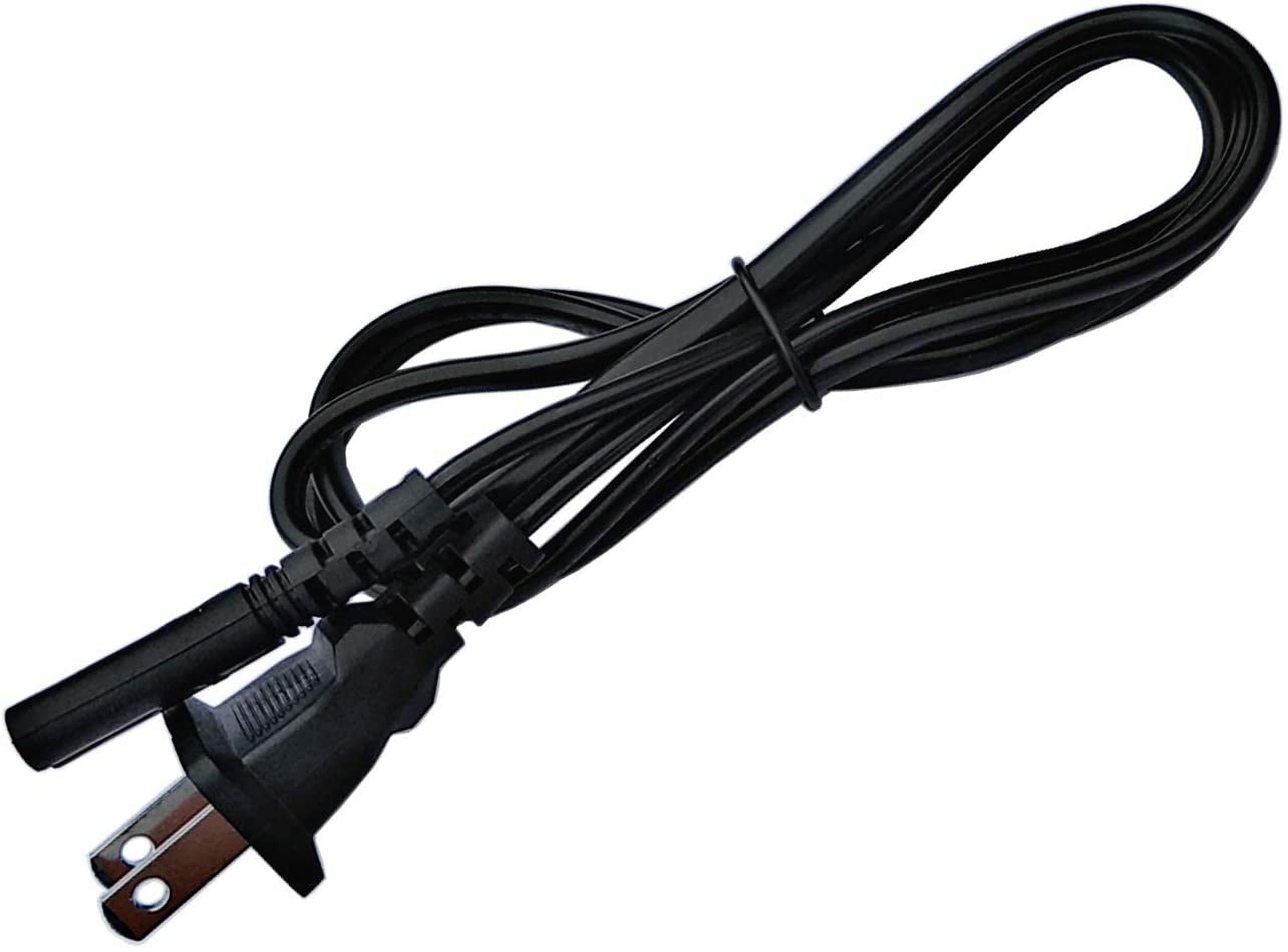 2-Prong AC in Power Cord Charger Cable Outlet Socket Plug