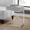thumbnail image 3 of Home Square 18" Accent End Table in Gray and Chrome Finish - Set of 2, 3 of 4