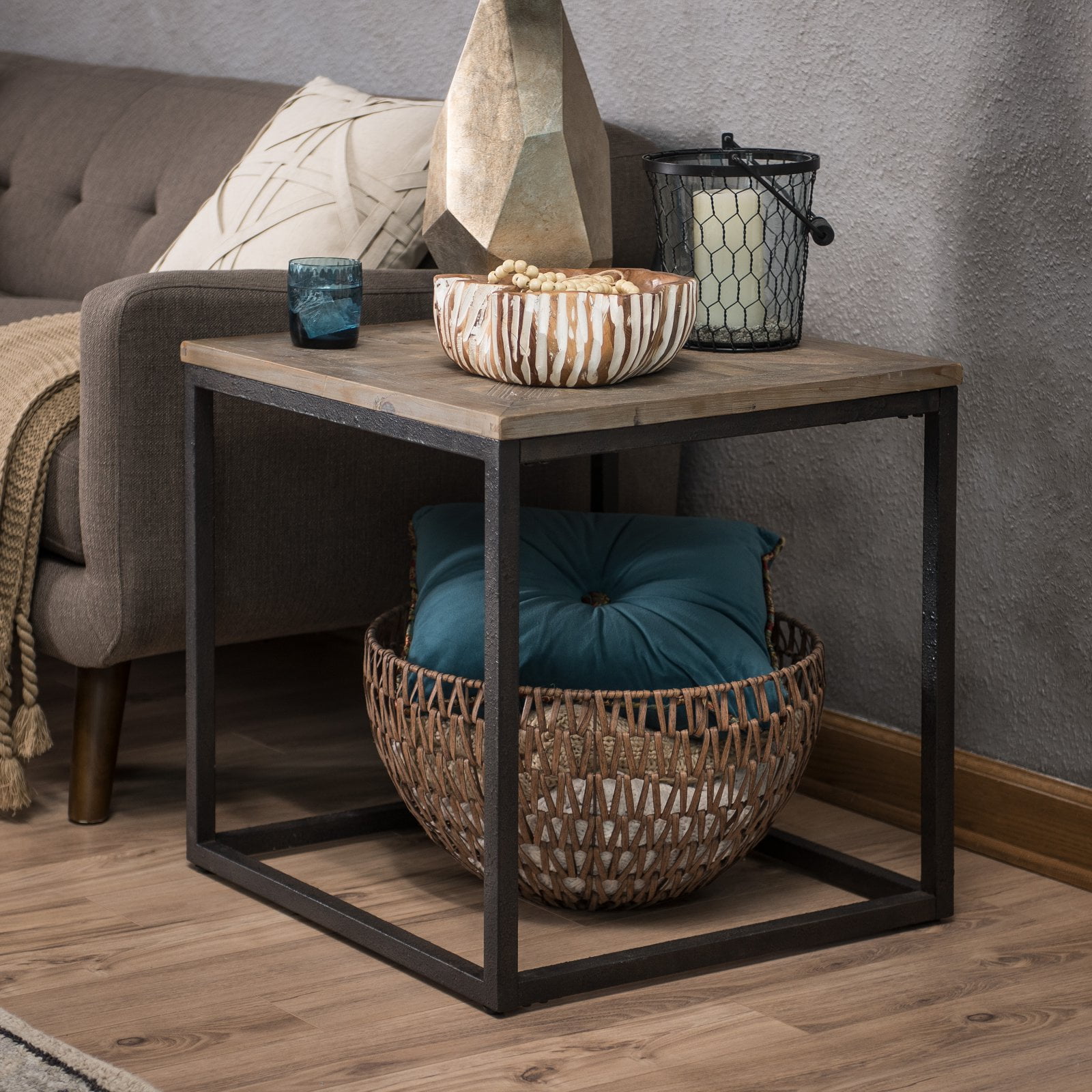 Belham Living Davenport Barn Door End Table