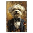 thumbnail image 3 of Maltese Wall Art Abstract Dog Posters - Maltese Dog Canvas Wall Art For Bedroom Decor - Cute Office Decor - Dog Themed Decor, 3 of 6