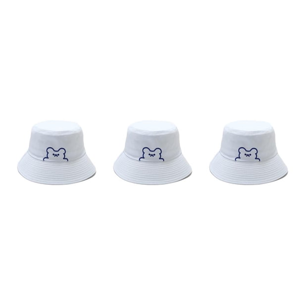 Qarigey Sombreros anti-sol Hombres Mujeres Gorras Sombrero de pescador diario Reversible Azul claro Type1 NO1