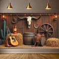 thumbnail image 6 of Vintage Western Decor Cowboy Skull Barn Backdrop for Birthday Party Photography Children Event Celebration, 6 of 9