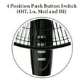 thumbnail image 3 of Optimus 21 Inch 3 Speed Adjustable Oscillating Pedestal Floor Fan, Black, 3 of 7