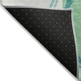 thumbnail image 4 of HomeRoots 612597 9 x 12 ft. Teal Blue & Green Geometric Washable Indoor & Outdoor Rectangle Area Rug, 4 of 5
