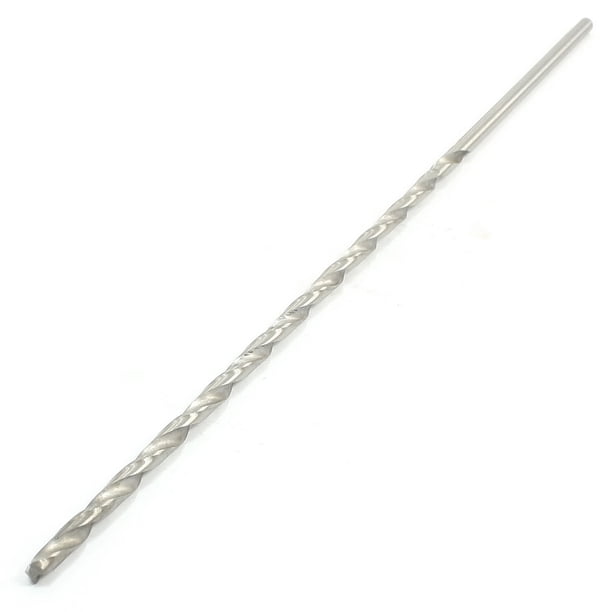 Taladro helicoidal de extensión de 5 mm de vástago recto HSS plateado de 12 pulgadas