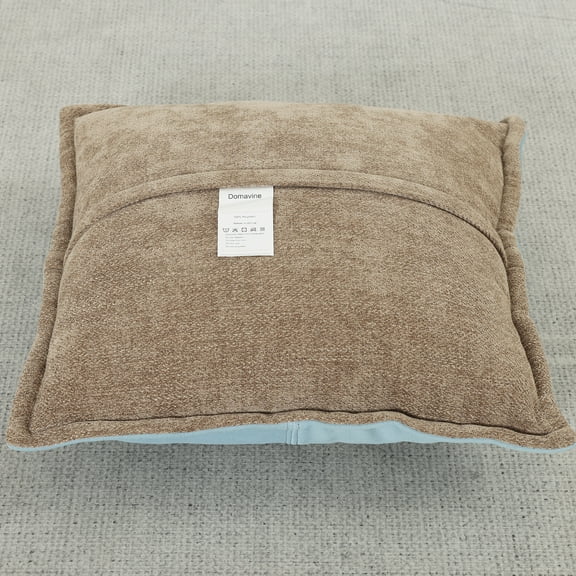 Domavine Double Sided Two Tone Square Plush Pillow
