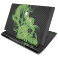 thumbnail image 1 of MightySkins Carbon Fiber Skin for Alienware m15 R2 (2019) - Green Flames | Protective, Durable Textured Carbon Fiber Finish | Easy to Apply, Remove, and Change Styles | Made in The USA, 1 of 4