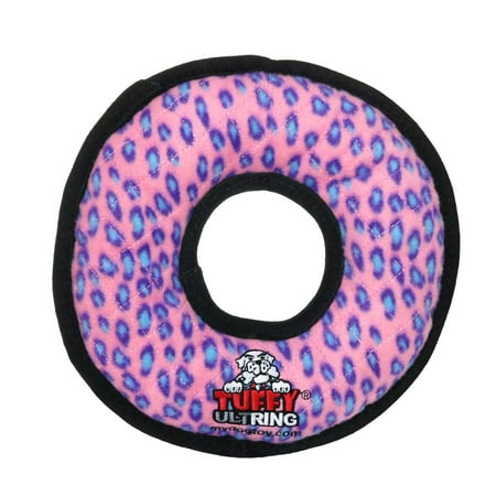 UPC: 0180181001024 | Tuffy s Ultimate Durable Ring Dog Toy  Pink Leopard