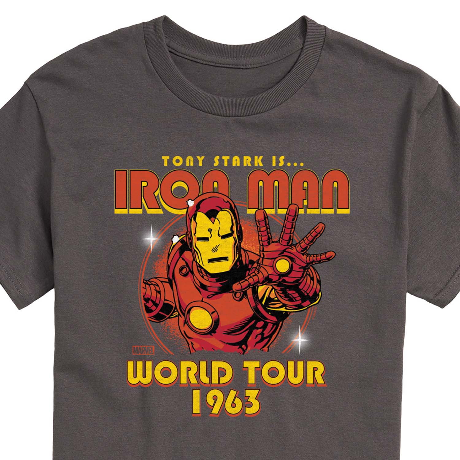 Marvel Iron Man - Band Tee Style - Men's Short Sleeve Graphic T-Shirt