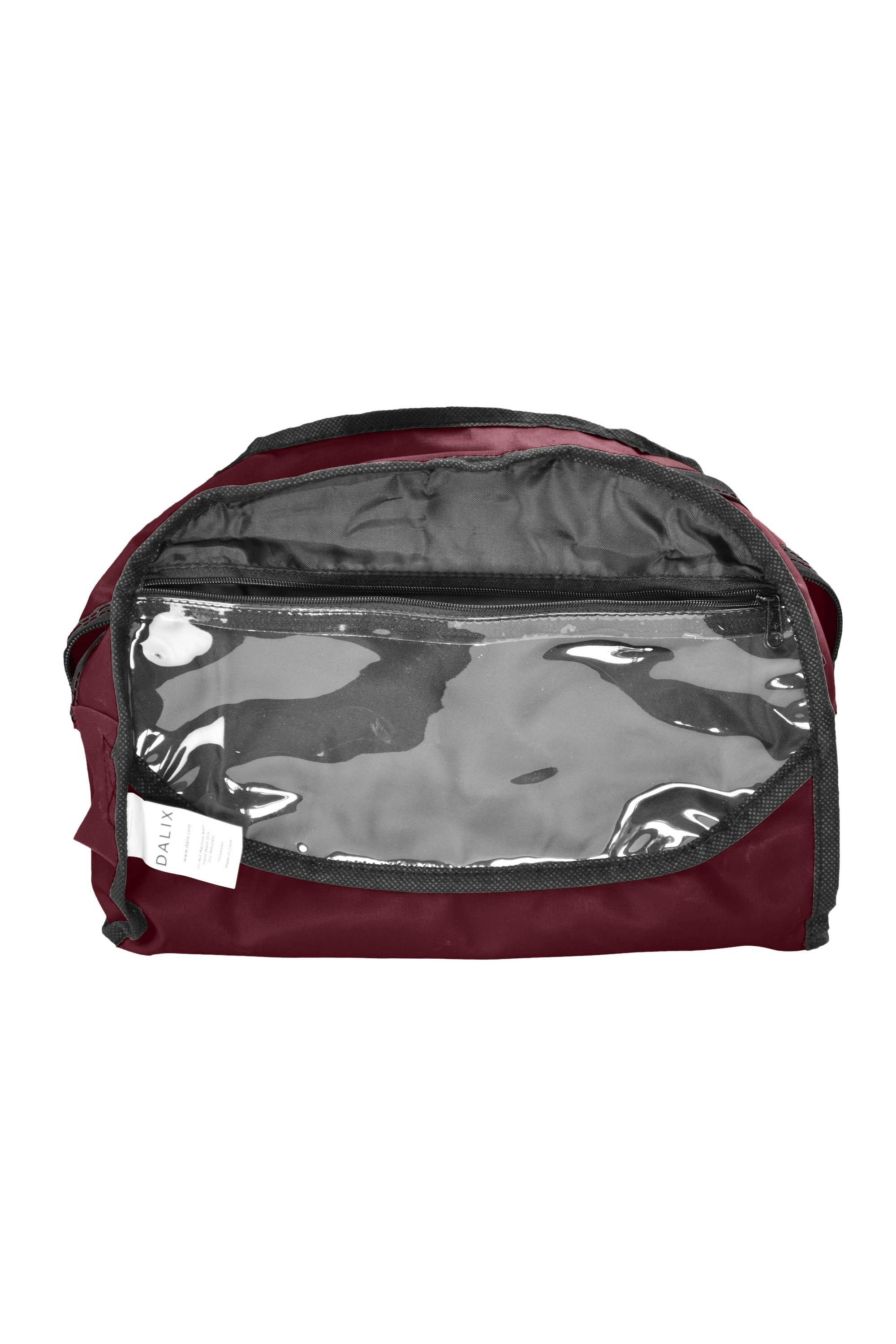 DALIX 12" Mini Duffel Bag Gym Duffle in Maroon - image 4 of 7