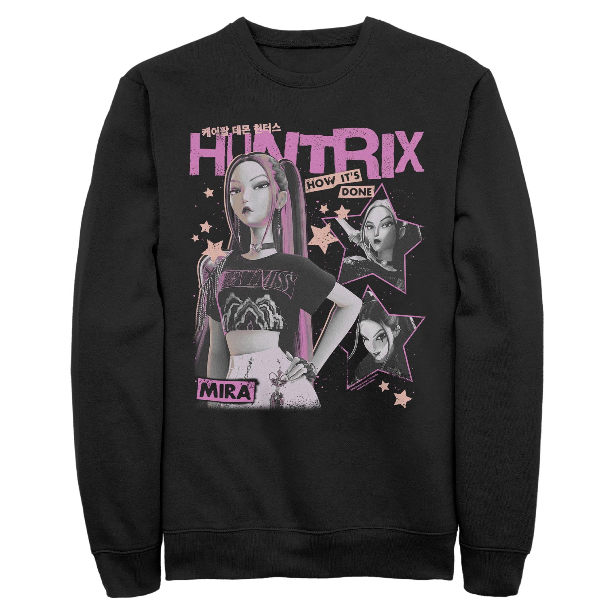 Sweat à Capuche Kpop Demon Hunters - Unisexe Oversize - Coton Mélangé - Taille S à XXL