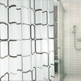 thumbnail image 2 of Cortina de baño antibacteriana, lavable, impermeable y antimoho, 2 of 6
