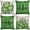 B, variant on KOYPTL St.Patrick's Day Decorations Pillow Covers 18 x 18 Inch Set of 4 Green Shamrock Heart Lucky Charm Buffalo Plaid Pillow Cases for Home Sofa Couch Cushion Decor