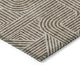 thumbnail image 5 of 9' X 12' Brown And Beige Abstract Washable Indoor Outdoor Area Rug, 5 of 5